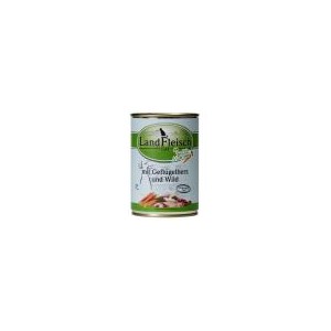 Landfleisch Cat pur mit Geflügelherz und Wild Landfleisch Cat pur mit Geflügelherz und Wild